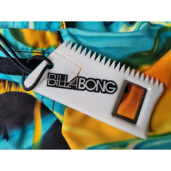 Billabong Board Shorts Mens 38‎ Multicolor Hawaiian Beach Print 11" Inseam - Picture 13 of 13